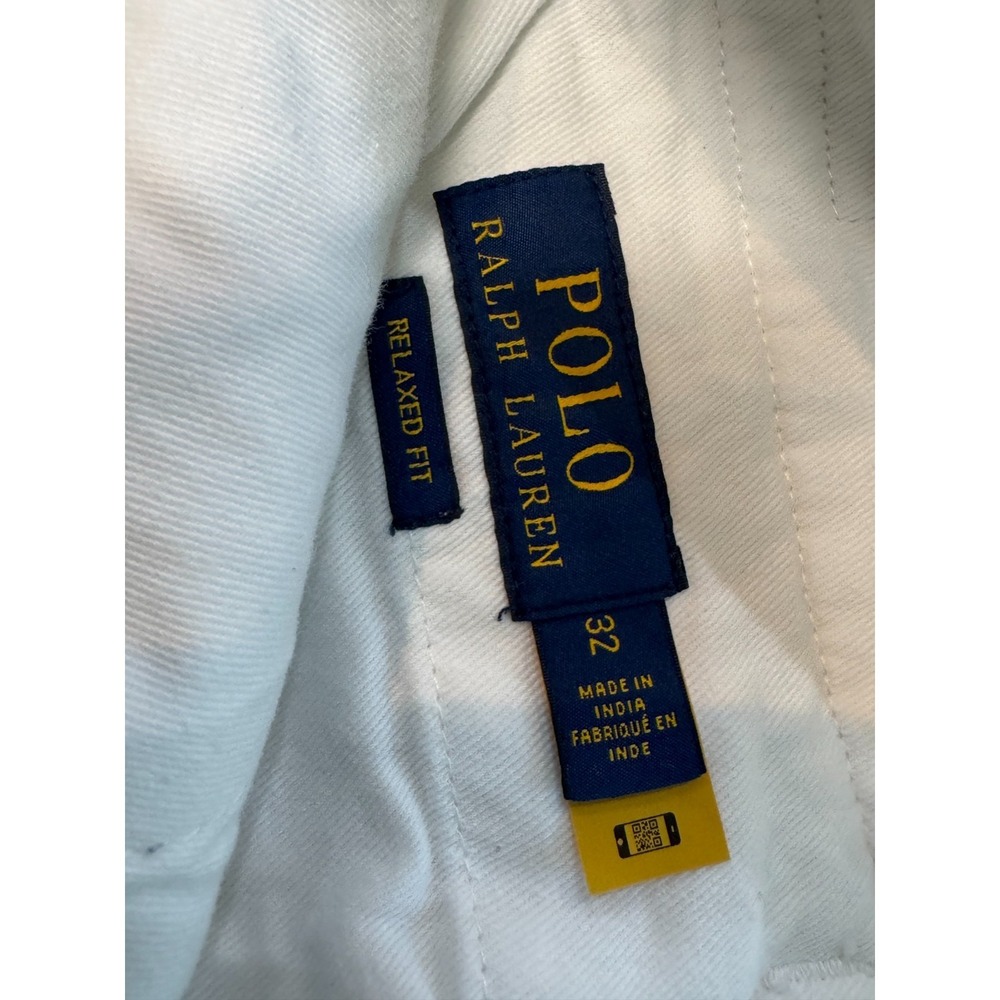 Polo Ralph Lauren Utility Surplus Cargo Shorts White Relaxed Fit 32 - Picture 11 of 16
